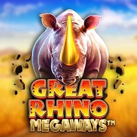 Great Rhino Megaways logo by Pragmatic Play GQbet Casino