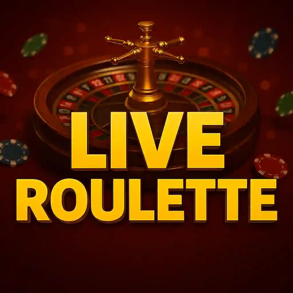 Live Roulette slot logo by Evolution at GQbet Casino