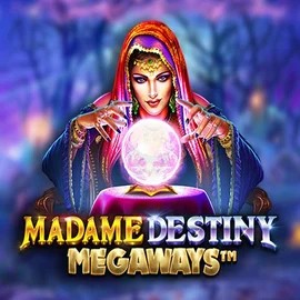 Madame Destiny Megaways slot logo by Pragmatic Play at GQbet Casino